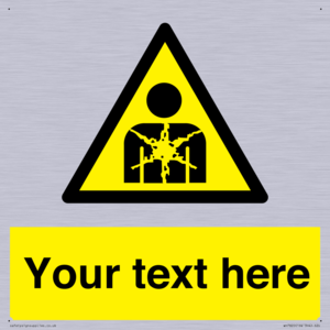 Custom Warning substance or mixture presenting a health hazard